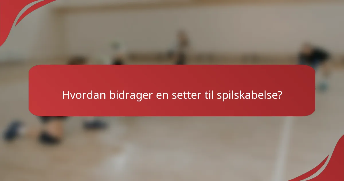 Hvordan bidrager en setter til spilskabelse?